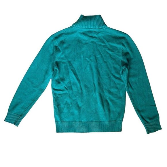 Tommy Hilfiger sweater green new nwt boys zip Medium - Picture 2 of 5